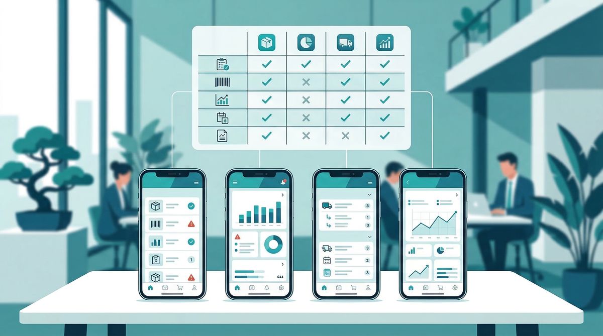 操作性に優れた在庫管理アプリ比較表